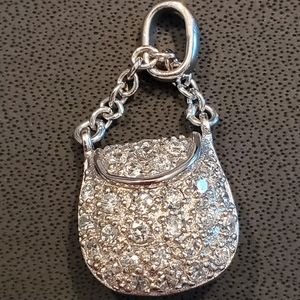 .925 Sterling Silver zirconia pendant